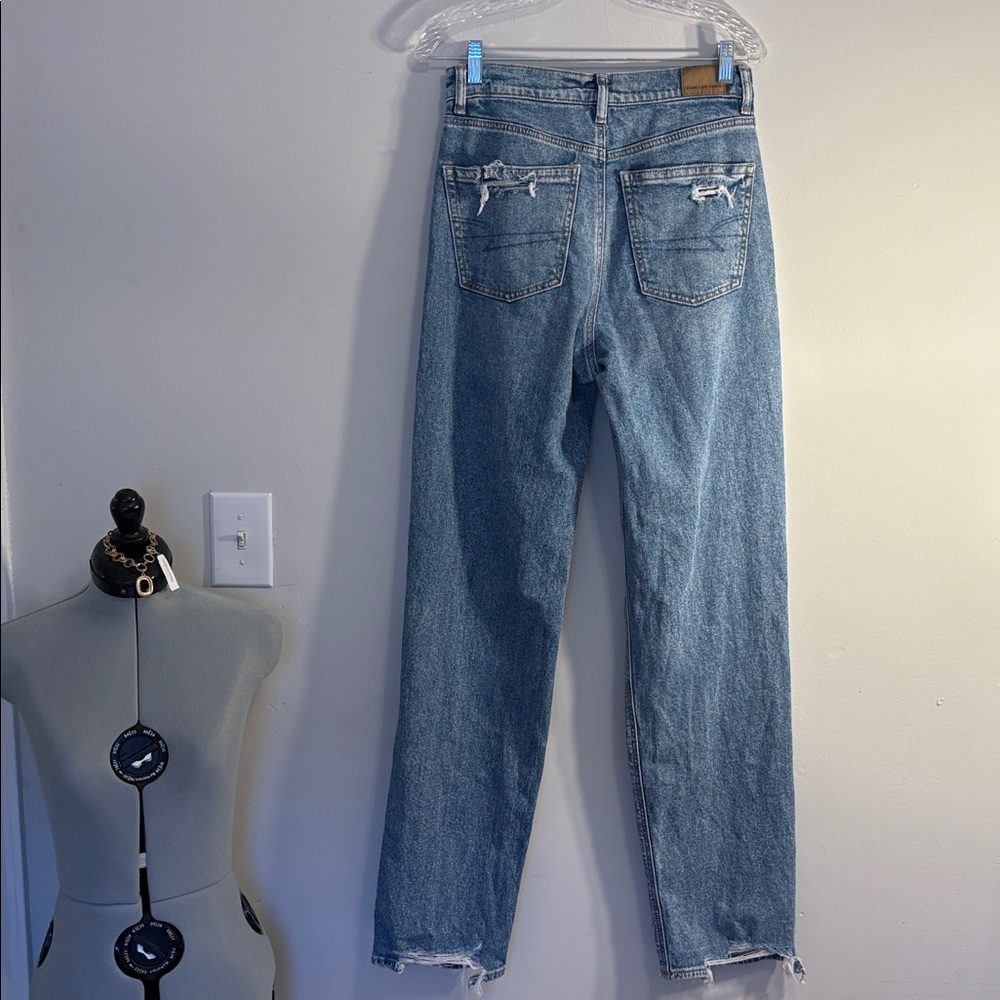 AE Strigid Ripped Highest Waist Baggy Straight Jean - Picture 8 of 13